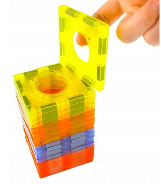 МАГНИТНЫЕ КОНСТРУКЦИОННЫЕ БЛОКИ СВЕТЯЩАЯСЯ ДОРОЖКА 75el 3D МАГНИТНЫЕ ОБРАЗОВАТЕЛЬНЫЕ