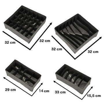 Органайзер для ящика для нижнего белья, носков, 4 шт.