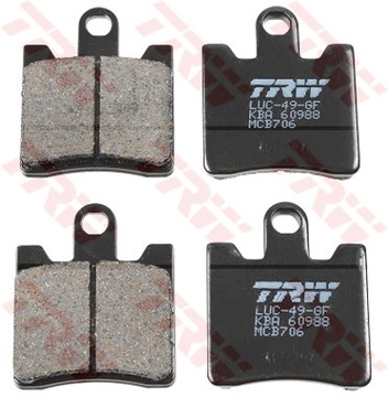 ТОРМОЗНЫЕ КОЛОДКИ. МОТО. (ОРГАНИЧЕСКИЙ) YAMAHA FJR 1300 A, AS4 БЕЛАГЕПАДЫ (06-12)