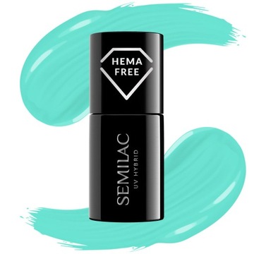 SEMILAC 439 Strong Turquoise Lakier Hybrydowy 7ml