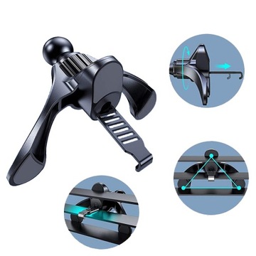 MAGNETYCZNY UCHWYT SAMOCHODOWY NA TELEFON KRATKĘ