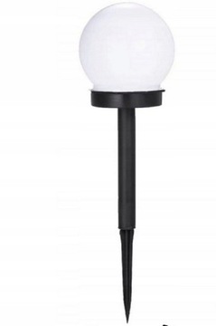 SOLARNA LAMPA OGRODOWA LED - KULA ŚWIETLNA 15 CM