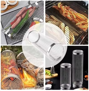 КОРЗИНА ДЛЯ ПРИГОТОВЛЕНИЯ ОВОЩЕЙ И КАРТОФЕЛЯ КАРТОФЛИ ФОРМА СЕТКА ДЛЯ ГРИЛЯ 30x 9,3см