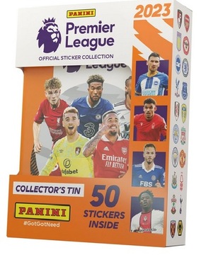 PREMIER LEAGUE 2023 puszka 10 saszetek PANINI