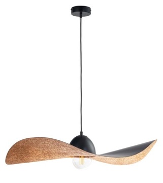 SIGMA Nowoczesna lampa LED Kapello L czarny/miedź ? 76cm lampa wisząca LED