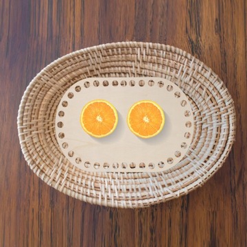 Разноцветная акриловая сумка-корзина