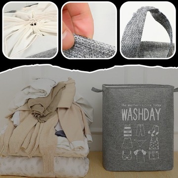 СУМКА-КОНТЕЙНЕР КОРЗИНА ДЛЯ ВАННОЙ КОМНАТЫ ОРГАНИЗАТОР ДЛЯ БЕЛЬЯ БЕЛЬЕ ИГРУШКИ XXL 75л