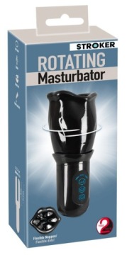 Stroker — мастурбатор с вращающимся рукавом и 4 режимами, черный