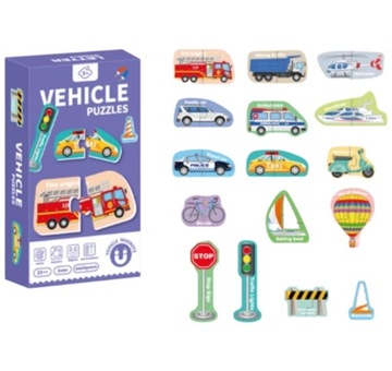 Puzzle do pary pojazd Puzzle Magnetyczne