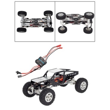 Собранное шасси в масштабе 1:24, радиоуправляемая рама в сборе, все