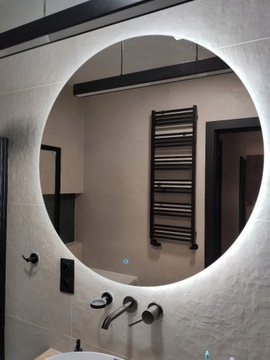 LUSTRO OKRĄGŁE LED PODŚWIETLANE ŁAZIENKOWE ŚREDNICA FI 70cm