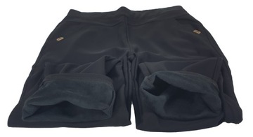 Dámske nohavice Zateplené Teplé S Vreckámi Čierne Veľké Veľkosť 44 2Xl