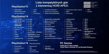 Гоночный руль HORI APEX | PS5 | PS4 | ПК