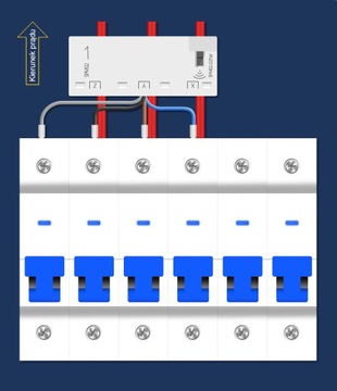 Счетчик электроэнергии, 3-фазный, двунаправленный трансформатор, 63А WiFi TUYA
