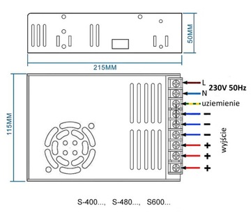 Импульсный источник питания 24В 25А 600Вт