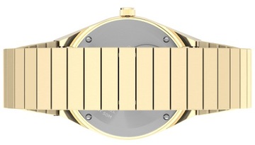 Zegarek damski złoty na bransolecie TIMEX cyrkonie wodoodporny WR50 modny