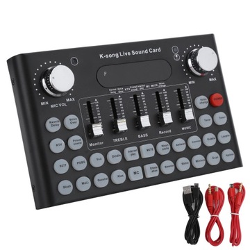 Profesjonalny mikser kart dźwiękowych Bluetooth US