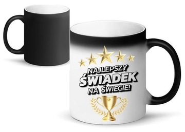 MAGICZNY KUBEK DLA ŚWIADKA NA PREZENT + GRATIS!