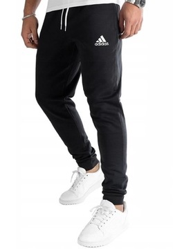 Spodnie Adidas Dresowe Męskie Bawełniane Dresy r. M