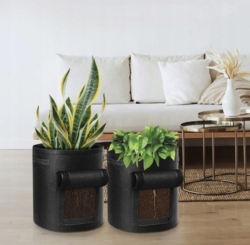 СУМКА СУМКА ВОЙЛОЧНЫЙ ГОРШОК ДЛЯ ПОСАДКИ КАРТОФЕЛЯ И ОВОЩЕЙ x4