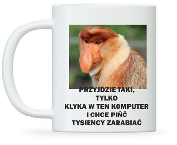śmieszny PREZENT DLA INFORMATYKA kubek Janusz