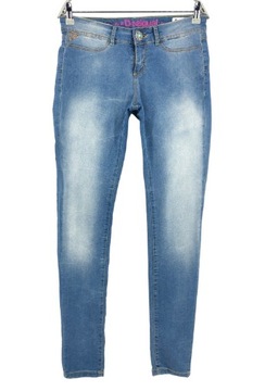 DESIGUAL the WOW 2nd SKIN PIT jeansy SPODNIE RURKI DOPASOWANE r. 26 /34