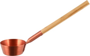 Chochla RENTO do sauny metalowa łyżka miedź