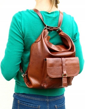 Кожаная сумка-рюкзак Натуральная кожа 2в1 цвет