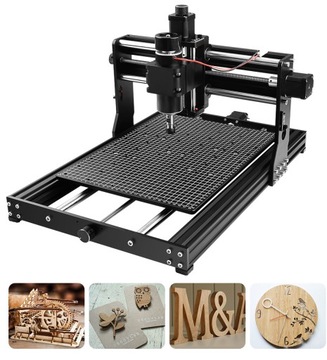 Фрезерный станок по дереву CNC 4030 PRO мощностью 500 Вт с лазерным гравировальным станком 2 в 1 мощностью 40 Вт 3018 3040