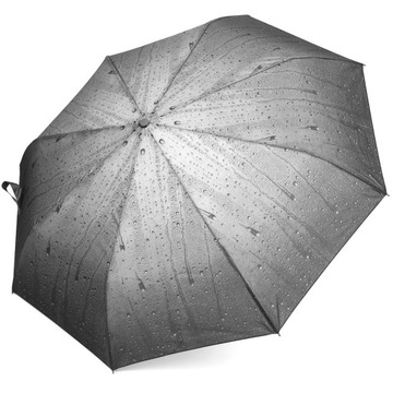 Parasol składany automatyczny XL parasolka damska pokrowiec Szary