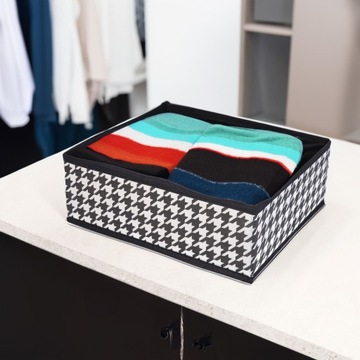 ЯЩИК-ОРГАНИЗАТОР для одежды, украшений, текстильного гардероба-контейнер 28х24см