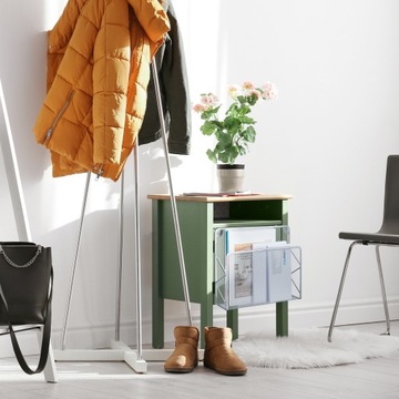 Topliwy stojak na gazety i czasopisma, srebrny RD47527