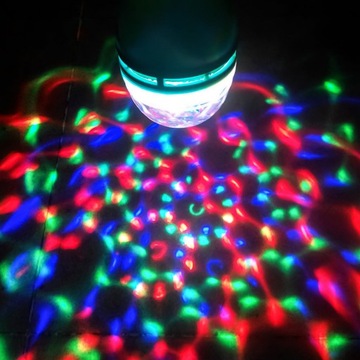 ЛАМПА E27, ВРАЩАЮЩИЙСЯ СВЕТОДИОДНЫЙ ШАР DICO, МОЩНЫЙ