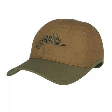 Czapka Helikon Logo Cap - PolyCotton Ripstop - Coyote / Olive Green A