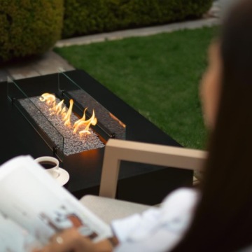 Стол с обогревателем и газовым камином Planika Rio Table + Чехол