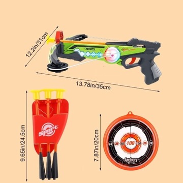 НАБОР ИГРУШЕЧНЫХ СТРЕЛ CROSSROAD НАБОР ПРИСОСКИ ЩИТ ДЛЯ ПРИЦЕЛЛЕНИЯ ИГРА ДЛЯ ДЕТЕЙ