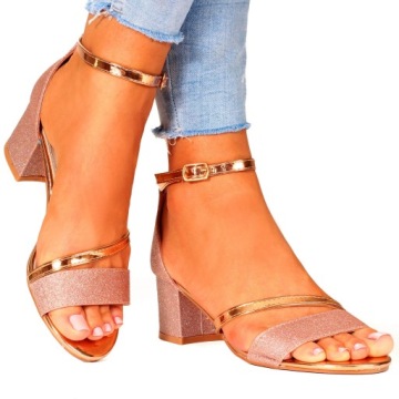 ELEGANCKIE SANDAŁY DAMSKIE NA OBCASIE STYLOWE