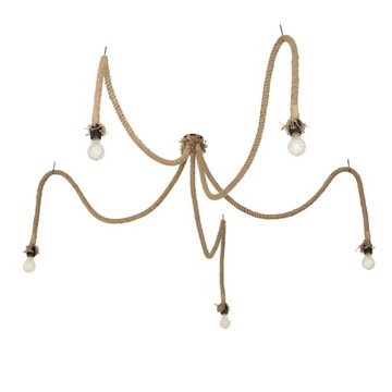 Lampa wisząca pająk w loftowym stylu boho handmade