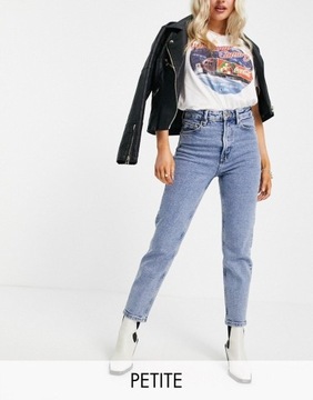 Stradivarius Petite spodnie sprane mom jeans EU34 44