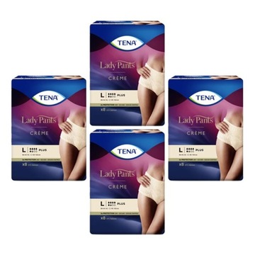 Bielizna TENA Lady Pants Plus Creme L 8szt. x 4op.