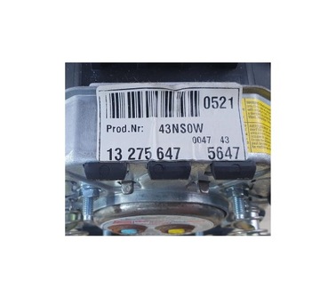 INSIGNIA A ULOŽENÍ AIRBAG ŘIDIČE 13275647 #