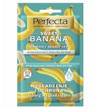 PERFECTA SWEET BANANA PEELING DO RĄK+ MASKA 2x6 ML