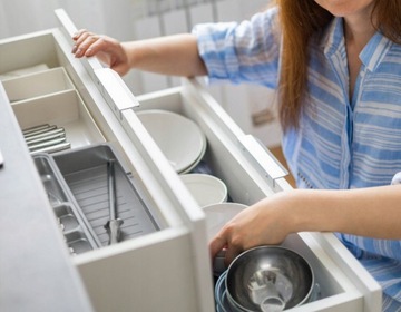 RELAXDAYS выдвижная вставка для столовых приборов, темно-серые ящики-органайзеры