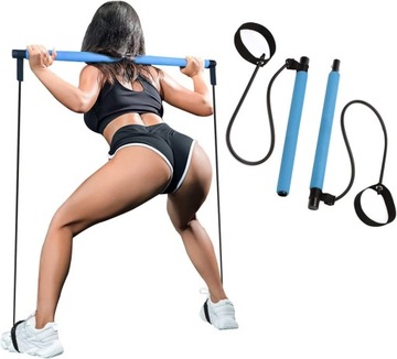 Drążek do ćwiczeń Gumy Oporowe Pilates Joga Fit