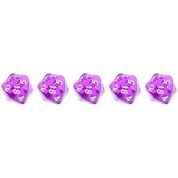 ZESTAW 5 KOSTEK K20 RPG ELIKSIR MOCY KOŚĆ DWUDZIESTOŚCIENNA