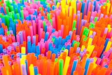 Сломанные пластиковые трубочки, 1000 шт, ЦВЕТНЫЕ