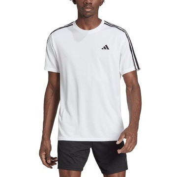 M Koszulka męska adidas Train Essentials 3-Stripes Training Tee biała IB815