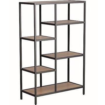 Regał Costa B Czarny Dąb 109 cm Salon Sypialnia