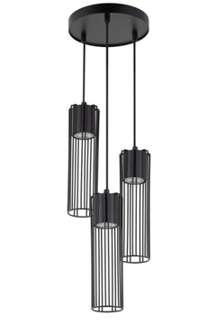 SIGMA Nowoczesna lampa LED FOBIA 3 lampa wisząca koło czarny LED