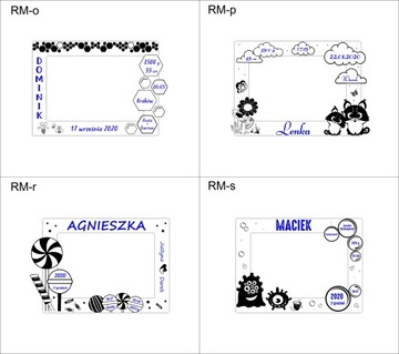 РАМКА ДЛЯ ФОТО с ИМЯ 2 подарок на крещение на один год